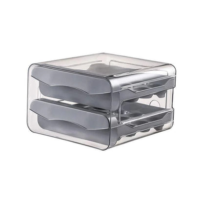 Clear 2-drawer refrigerator egg organiser – view 12