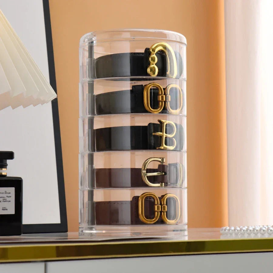 Clear 5-Tier Rotating Jewellery & Accessory Organiser – view 2