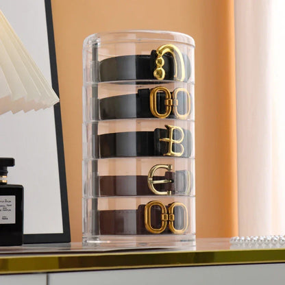Clear 5-Tier Rotating Jewellery & Accessory Organiser – view 2