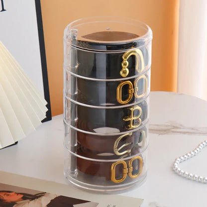 Clear 5-Tier Rotating Jewellery & Accessory Organiser – view 4
