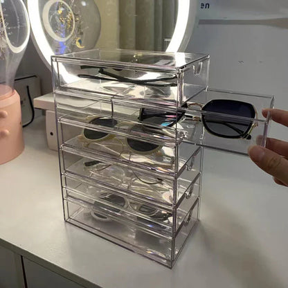 Clear 6-Drawer Eyewear Organiser – view 2