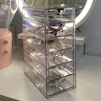 Clear 6-Drawer Eyewear Organiser – view 3