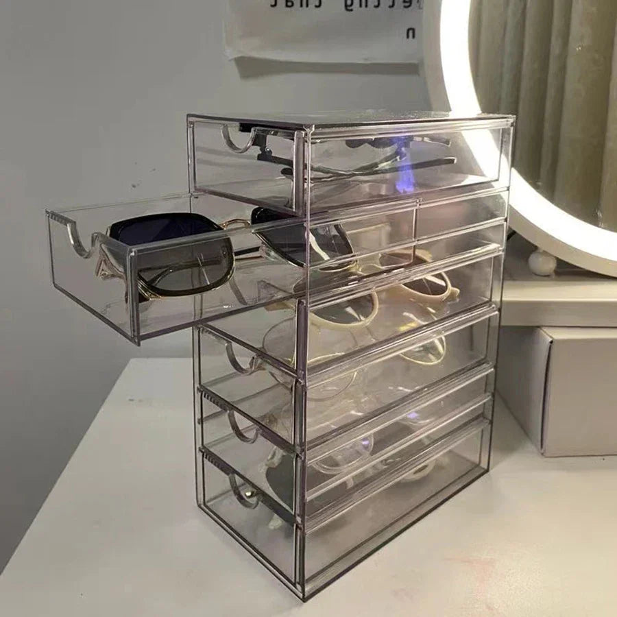 Clear 6-Drawer Eyewear Organiser – view 4