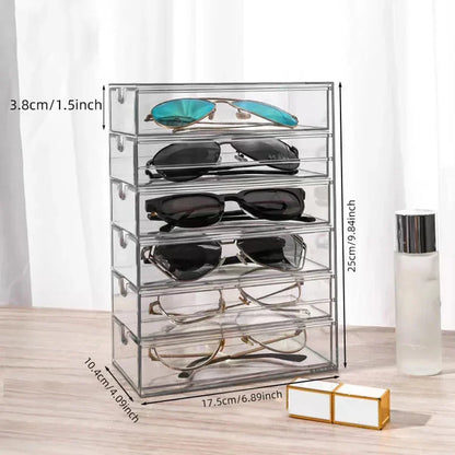 Clear 6-Drawer Eyewear Organiser – view 6