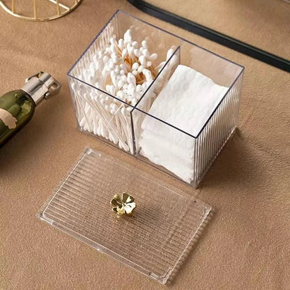 Clear acrylic cotton pad and cotton bud organiser – view 7