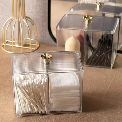 Clear acrylic cotton pad and cotton bud organiser – view 8