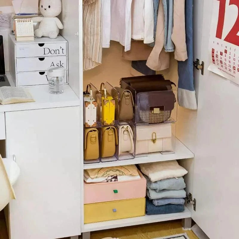 Clear acrylic handbag and accessory organiser – view 10