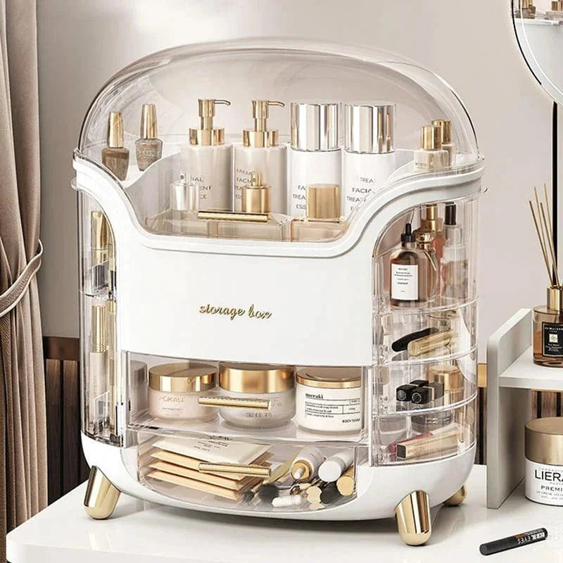 Clear acrylic makeup and vanity organiser – view 2