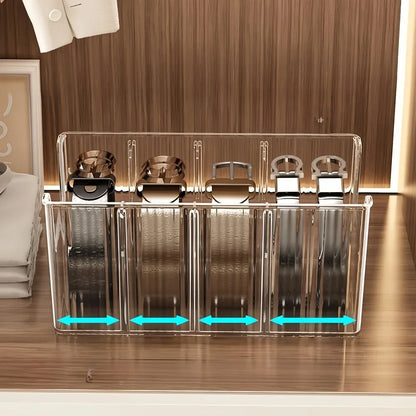 Clear Hanging Accessory Organiser with 4 Compartments – view 5