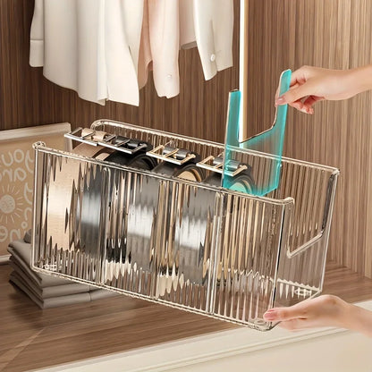 Clear Hanging Accessory Organiser with 4 Compartments – view 7
