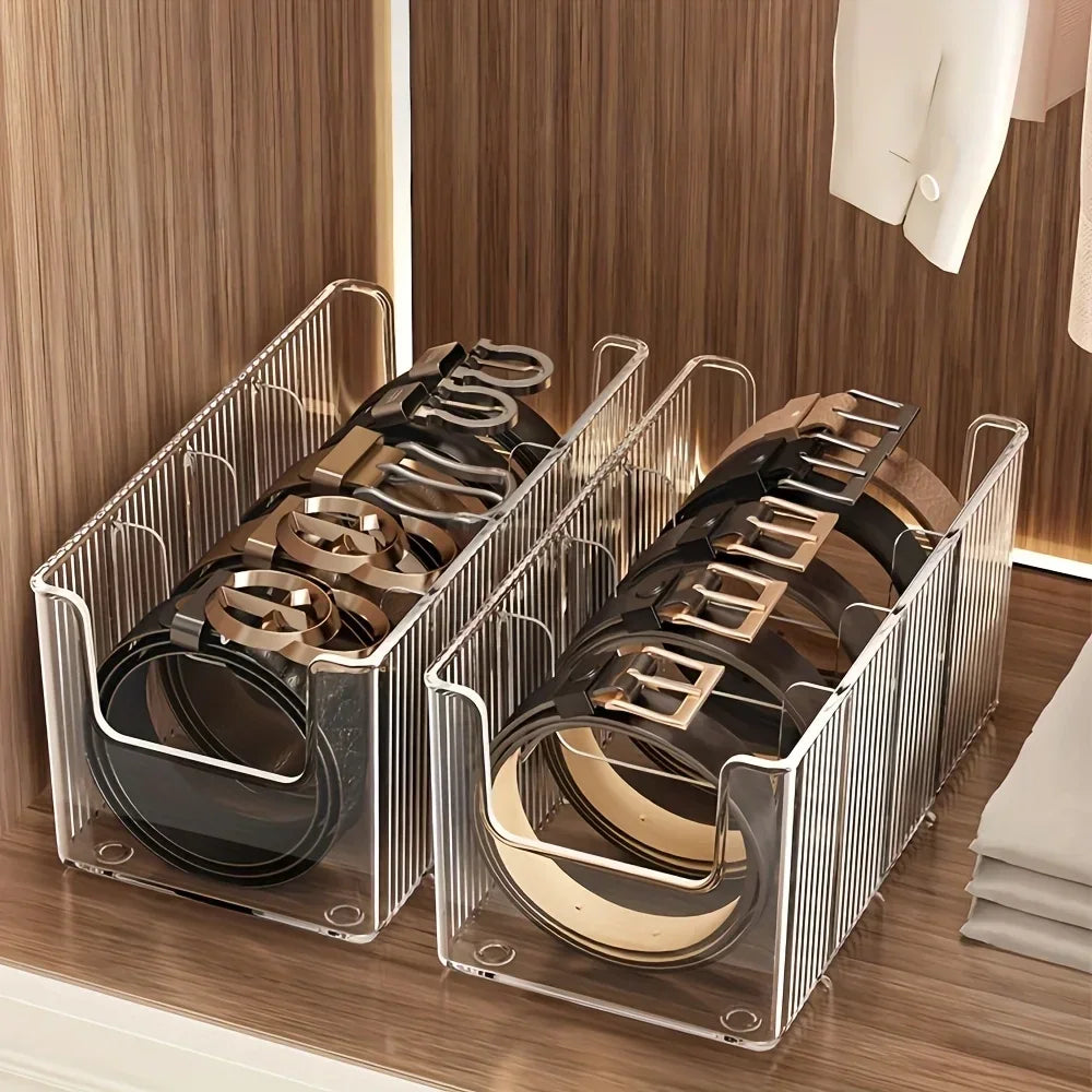 Clear Hanging Accessory Organiser with 4 Compartments – view 8