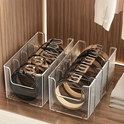 Clear Hanging Accessory Organiser with 4 Compartments – view 8