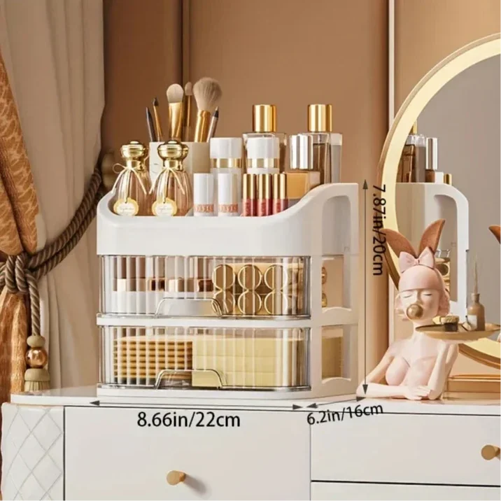 Clear Makeup Drawer Organiser – 2 to 5 Tiers – view 6