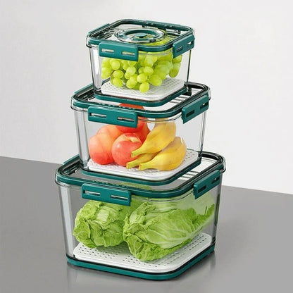 Clear refrigerator food organiser with date marker – view 5