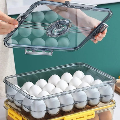 Clear refrigerator food organiser with date marker – view 11