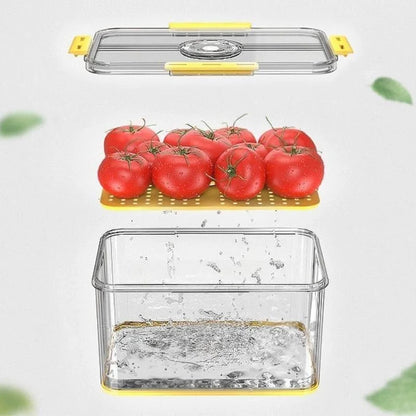 Clear refrigerator food organiser with date marker – view 16