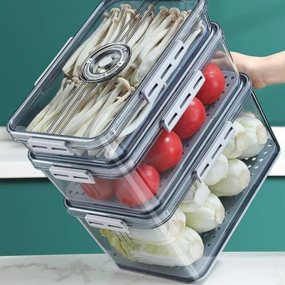 Clear refrigerator food organiser with date marker – view 18