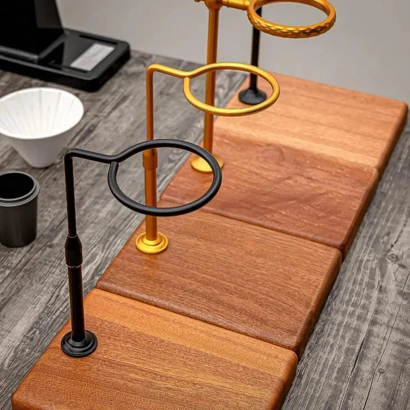 Coffee Filter Holder with Wood Base – view 3