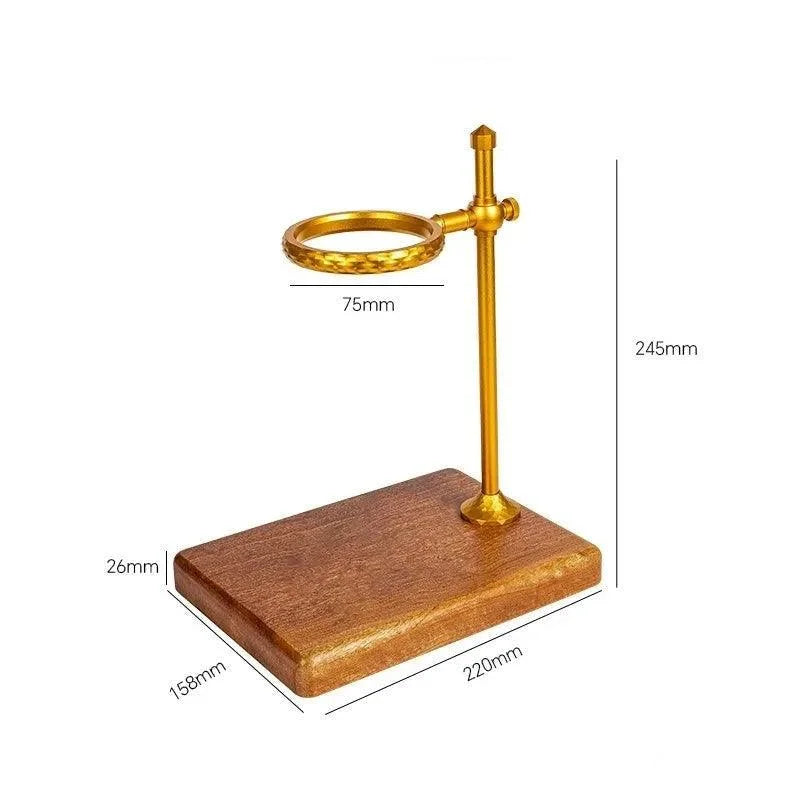 Coffee Filter Holder with Wood Base – view 6