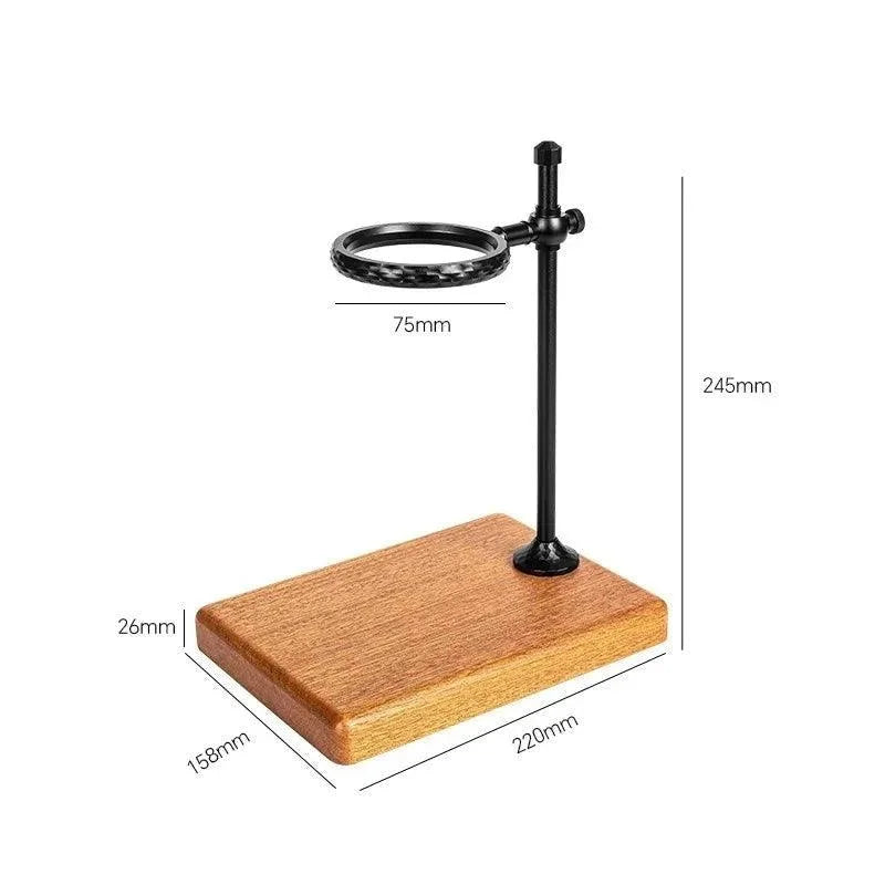 Coffee Filter Holder with Wood Base – view 7