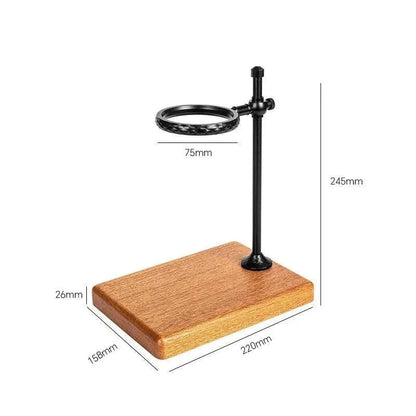 Coffee Filter Holder with Wood Base – view 7