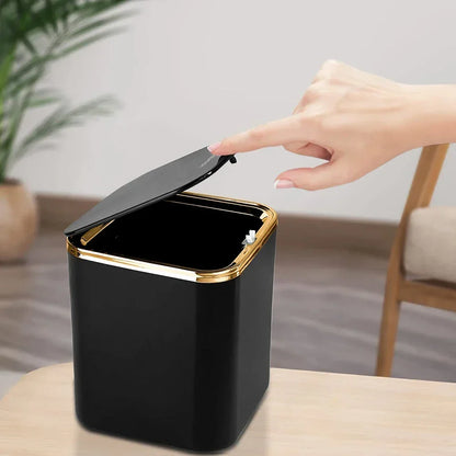 Compact Pop-Up Desktop Waste Bin