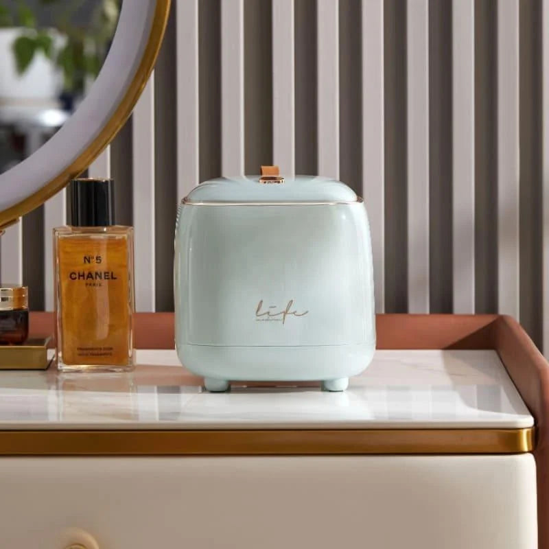 Compact press-top table bin with Gold trim – view 4