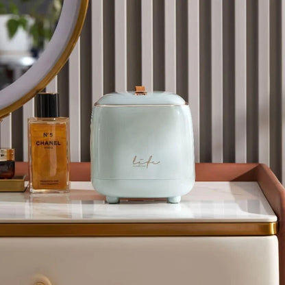 Compact press-top table bin with Gold trim – view 4