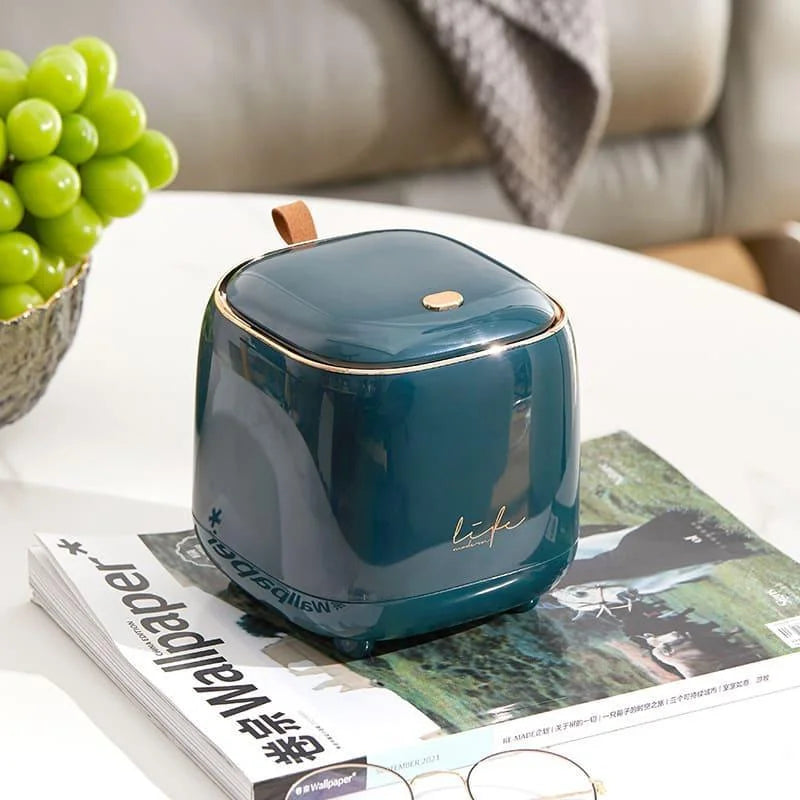 Compact press-top table bin with Gold trim – view 5