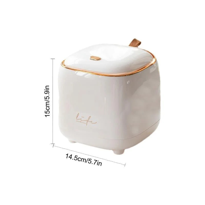 Compact press-top table bin with Gold trim – view 14