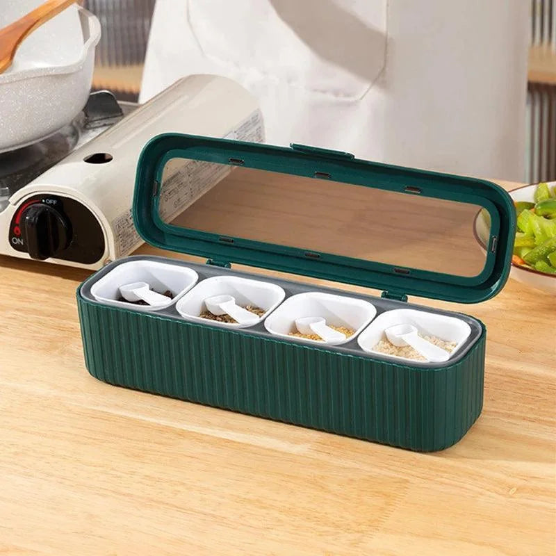 Condiment organiser set with box and bottle – view 2