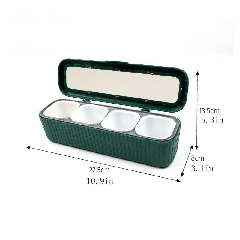 Condiment organiser set with box and bottle – view 3