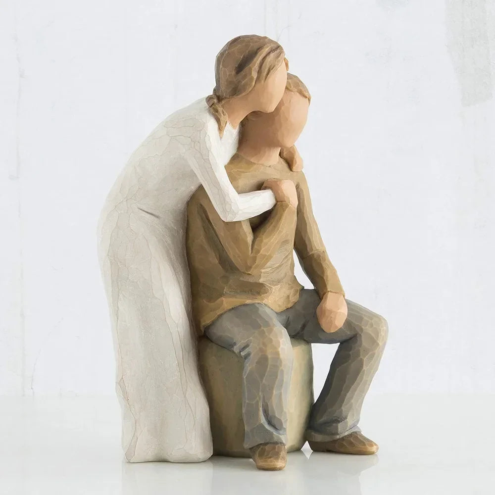 Contemporary Couple Resin Sculpture – view 3