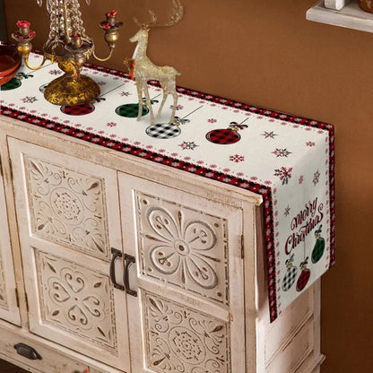 Cotton Christmas Table Runner – 4 Designs, 3 Sizes – view 2