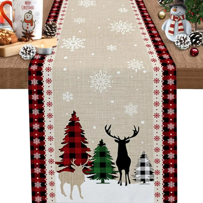 Cotton Christmas Table Runner – 4 Designs, 3 Sizes – view 6