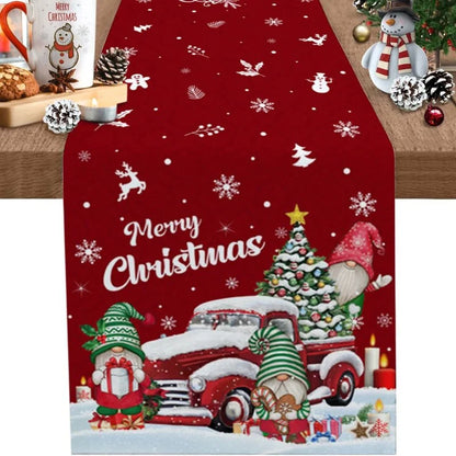 Cotton Christmas Table Runner – 4 Designs, 3 Sizes – view 7