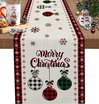 Cotton Christmas Table Runner – 4 Designs, 3 Sizes – view 8
