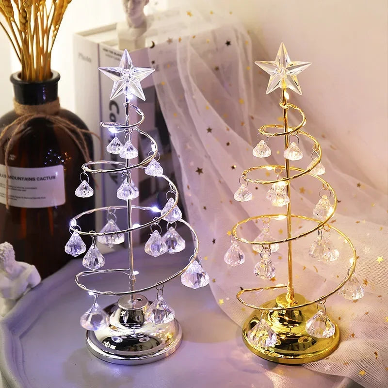 26cm Crystal-Effect LED Christmas Tree – view 2
