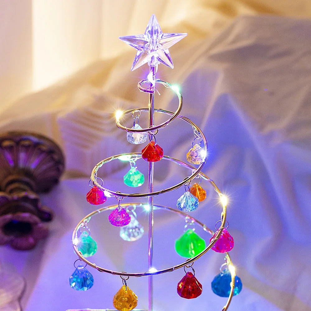 26cm Crystal-Effect LED Christmas Tree – view 4