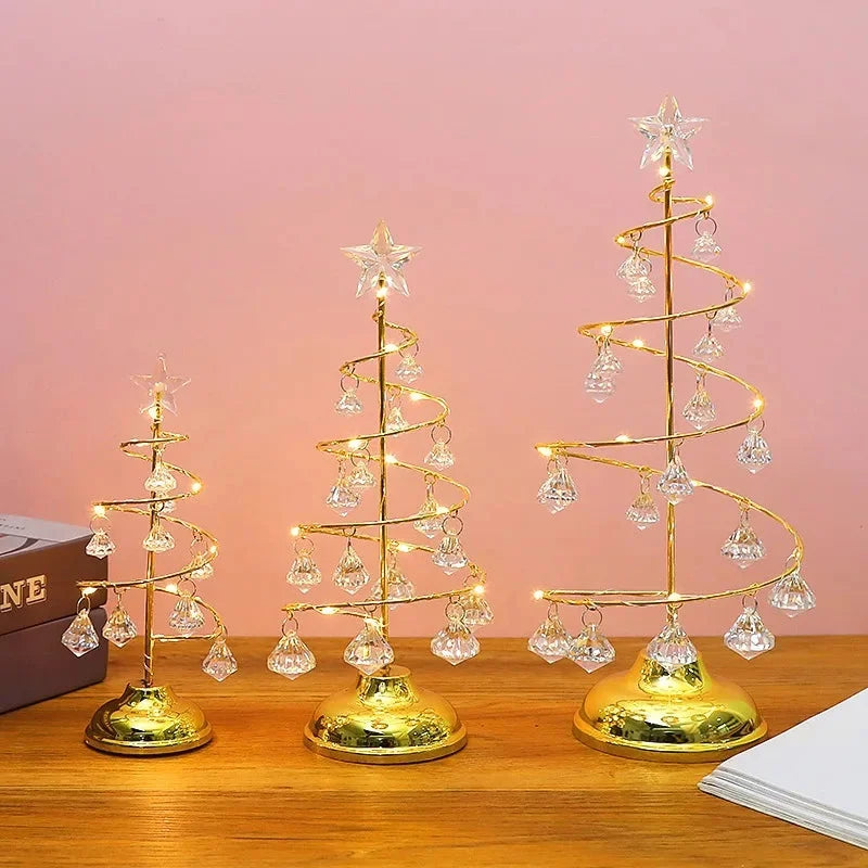 26cm Crystal-Effect LED Christmas Tree – view 7