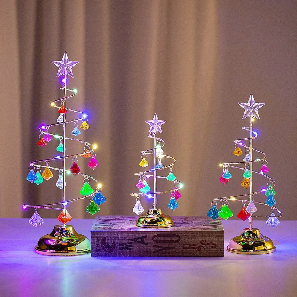 26cm Crystal-Effect LED Christmas Tree – view 9