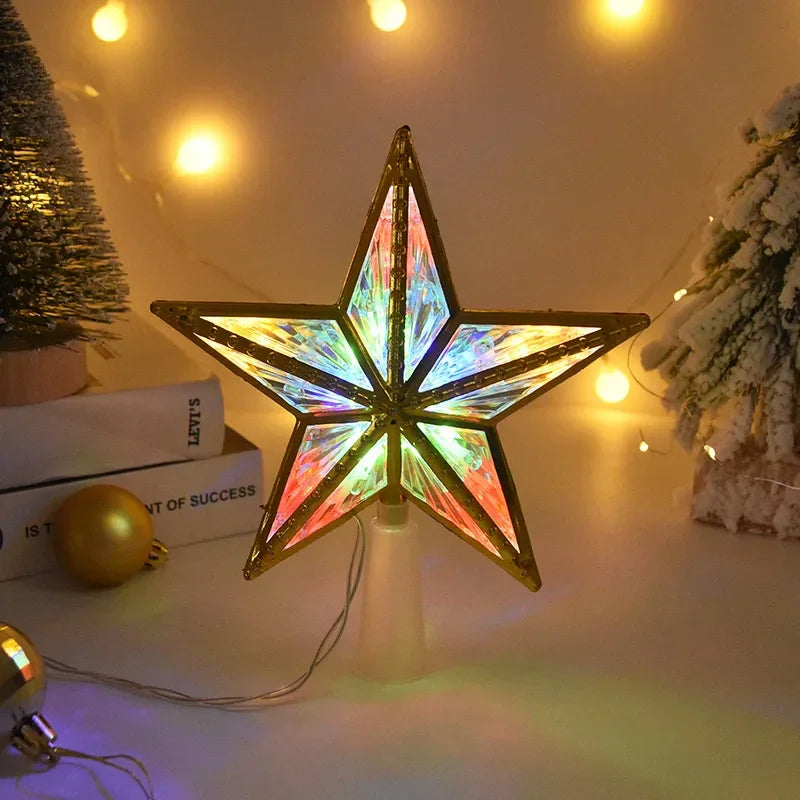 Crystal-Effect LED Christmas Tree Topper Star – 4 Designs – view 4