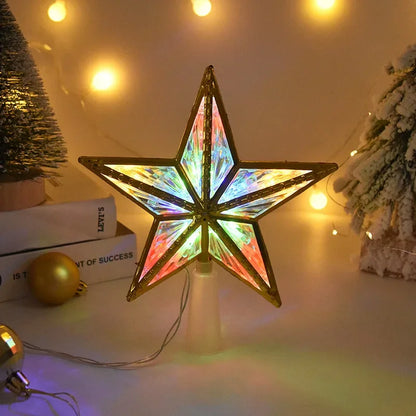 Crystal-Effect LED Christmas Tree Topper Star – 4 Designs – view 4