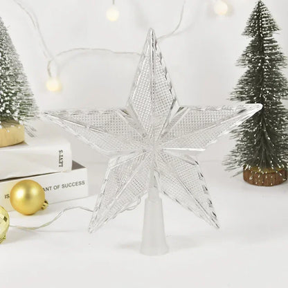Crystal-Effect LED Christmas Tree Topper Star – 4 Designs – view 7