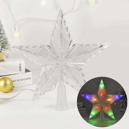 Crystal-Effect LED Christmas Tree Topper Star – 4 Designs – view 10
