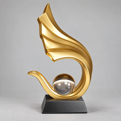 26.5cm Crystal-Effect Feng Shui Decorative Sculpture – view 5