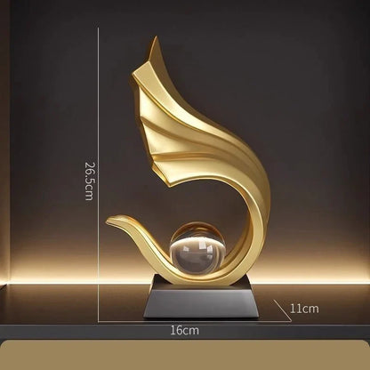 26.5cm Crystal-Effect Feng Shui Decorative Sculpture – view 7