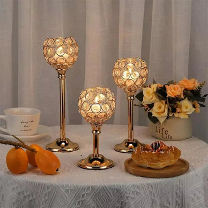 Crystal-style decorative candle holder – view 2