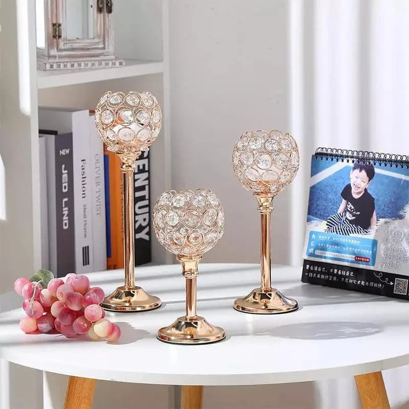 Crystal-style decorative candle holder – view 4