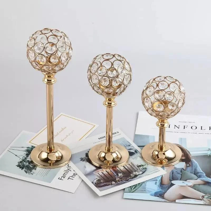 Crystal-style decorative candle holder – view 6